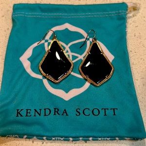Kendra scott hook earrings black/blue